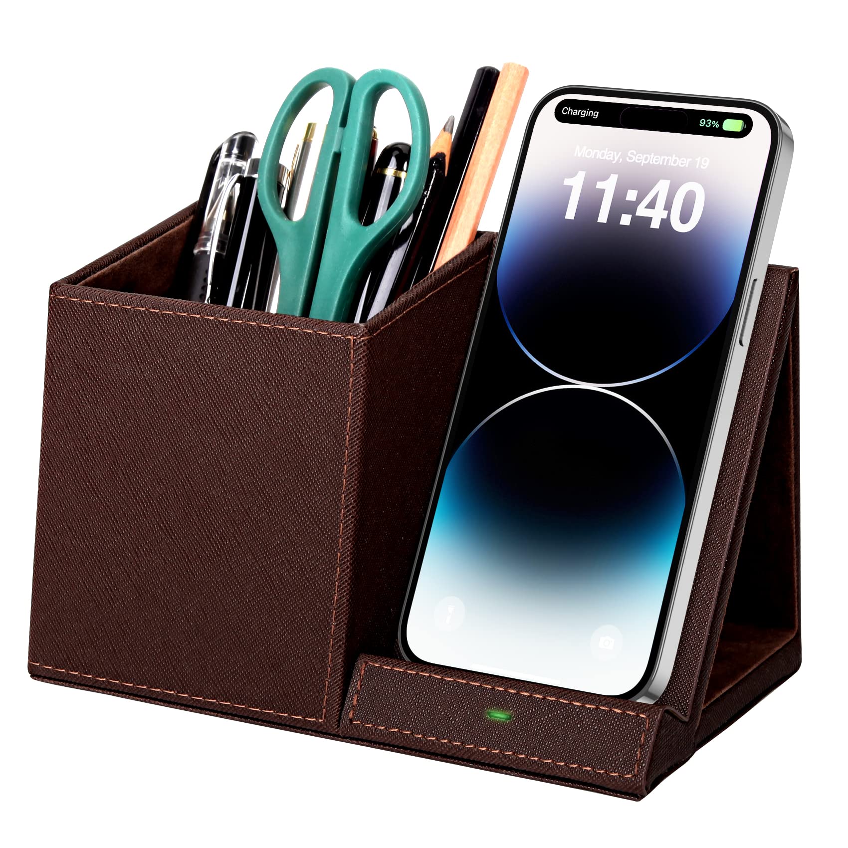 Foto 2 pulgar | Soporte Para Bolígrafos Con Cargador Inalámbrico Compatible Con Iphone - Venta Internacional.