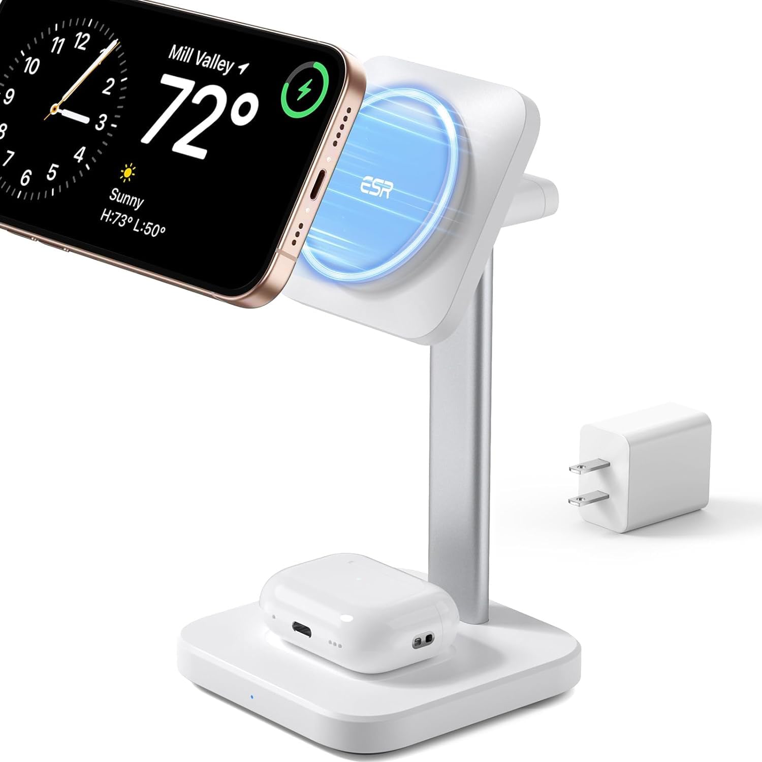 Estación De Carga Esr 2 En 1 Para Apple Magsafe Iphone White - Venta Internacional. $928