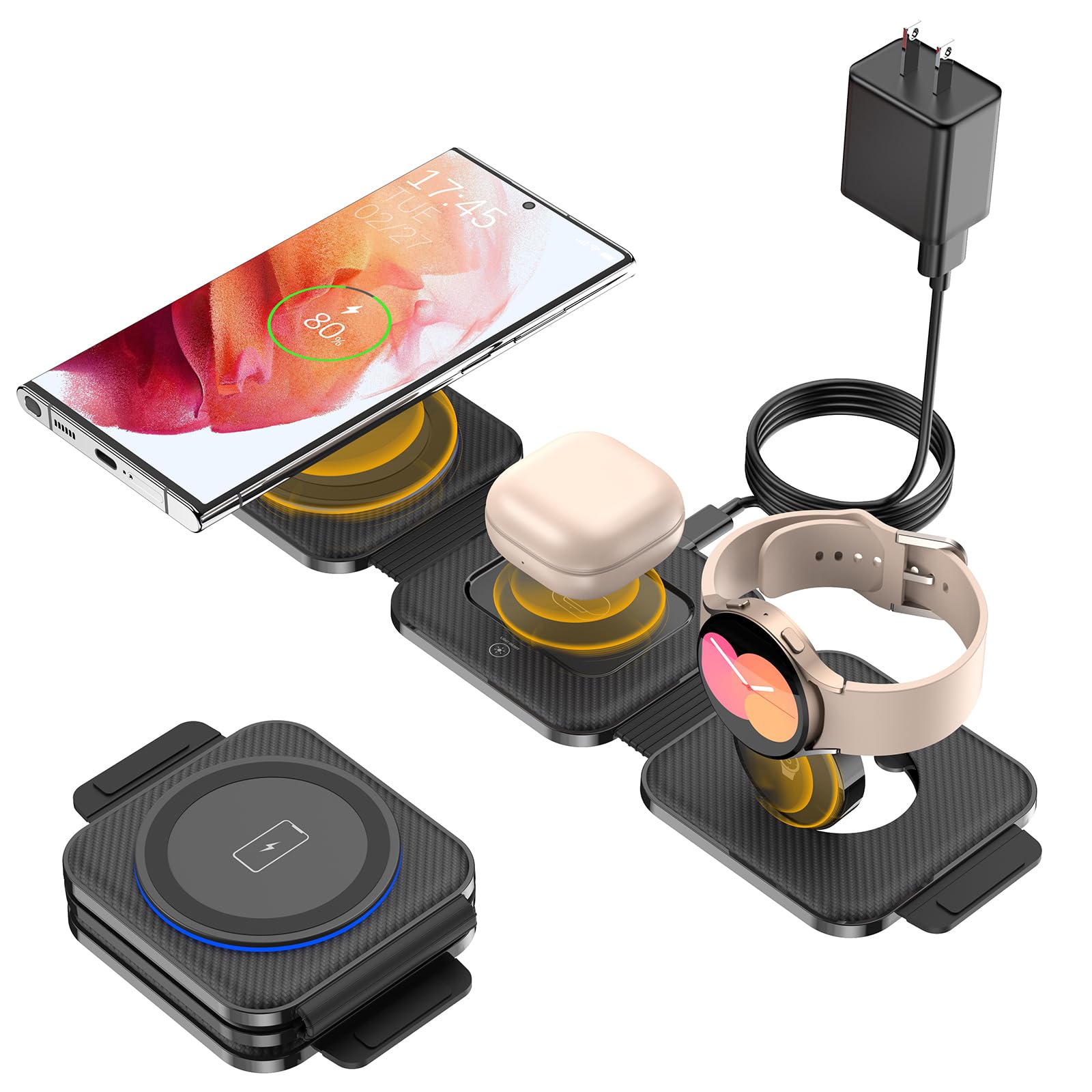 Foto 2 pulgar | Estación de Carga Inalámbrica Earteana Pocket para Dispositivos Samsung - Venta Internacional