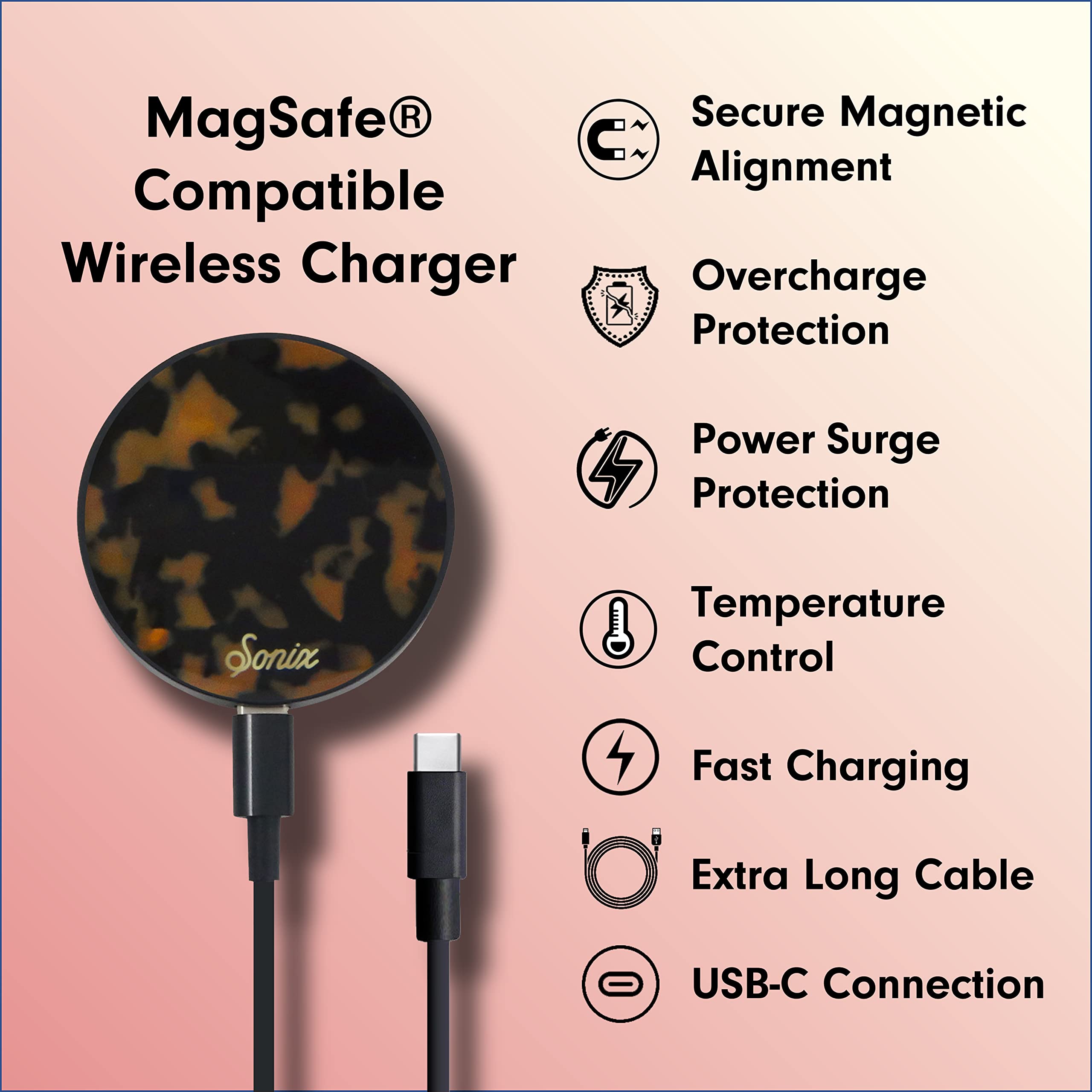 Foto 4 pulgar | Cargador Inalámbrico Sonix Para Magsafe Iphone 15, 14, 13, 12 - Venta Internacional.