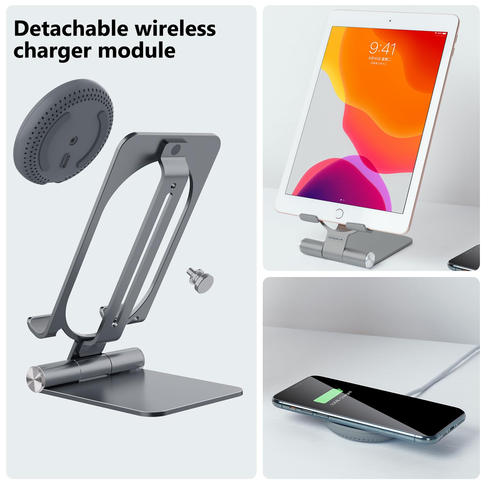 Foto 5 pulgar | Cargador Inalámbrico Nillkin Fast Charging Stand Para Iphone Samsung - Venta Internacional.