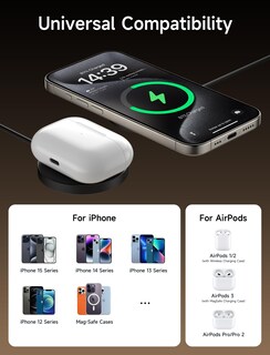 Foto 6 | Cargador Inalámbrico Jsaux Magsafe 2 Piezas - Venta Internacional