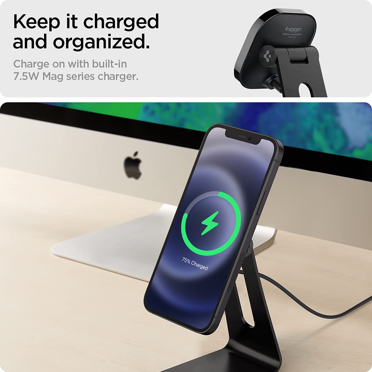 Foto 5 pulgar | Cargador Inalámbrico Spigen Onetap Pro Magfit Black - Venta Internacional