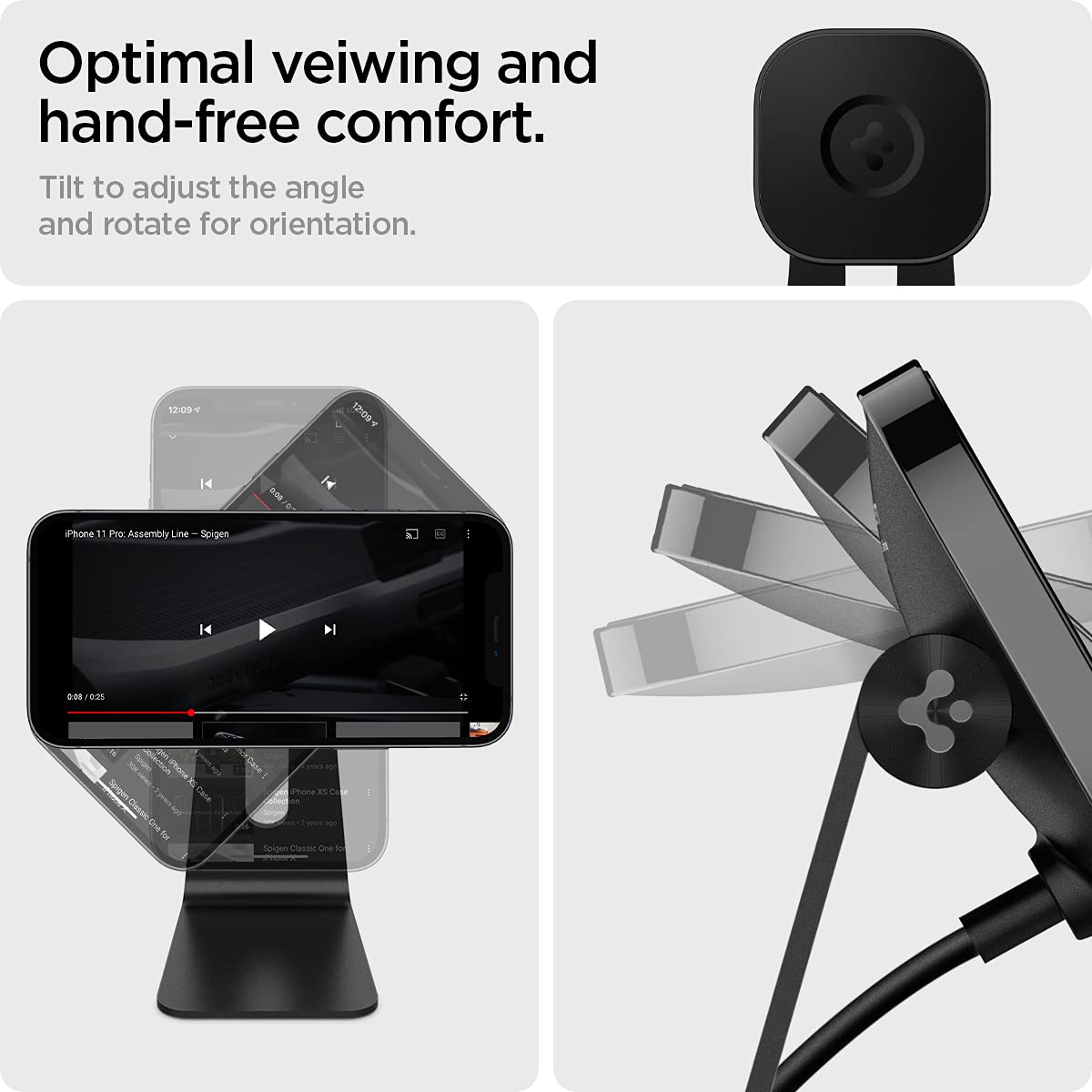 Foto 5 | Cargador Inalámbrico Spigen Onetap Pro Magfit Black - Venta Internacional