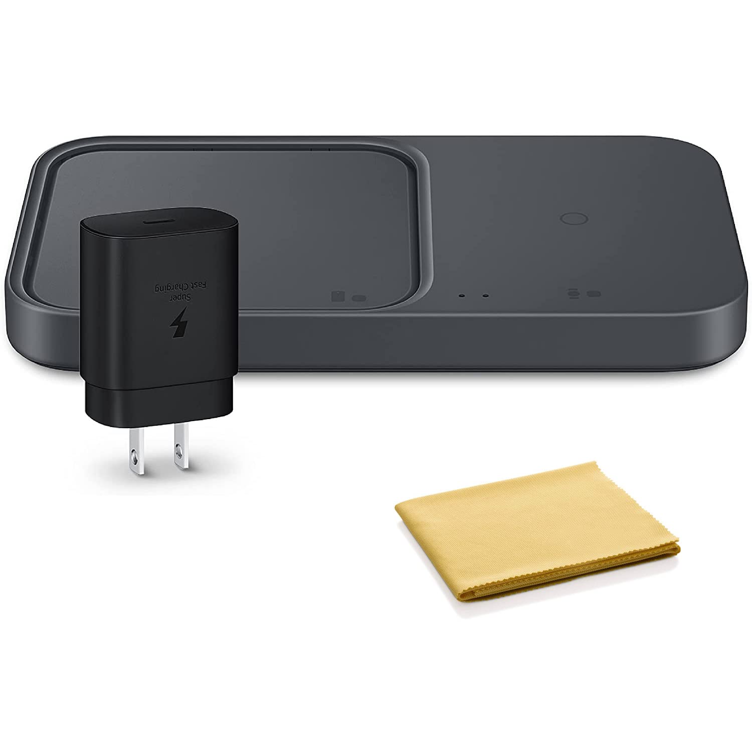 Foto 2 pulgar | Cargador Inalámbrico Samsung 15w Duo Black 2022 Con Cable Usb-c - Venta Internacional.