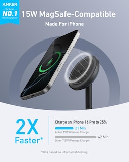 Foto 3 | Soporte De Cargador Inalámbrico Anker Maggo Para Iphone 16 15w Qi2 - Venta Internacional.