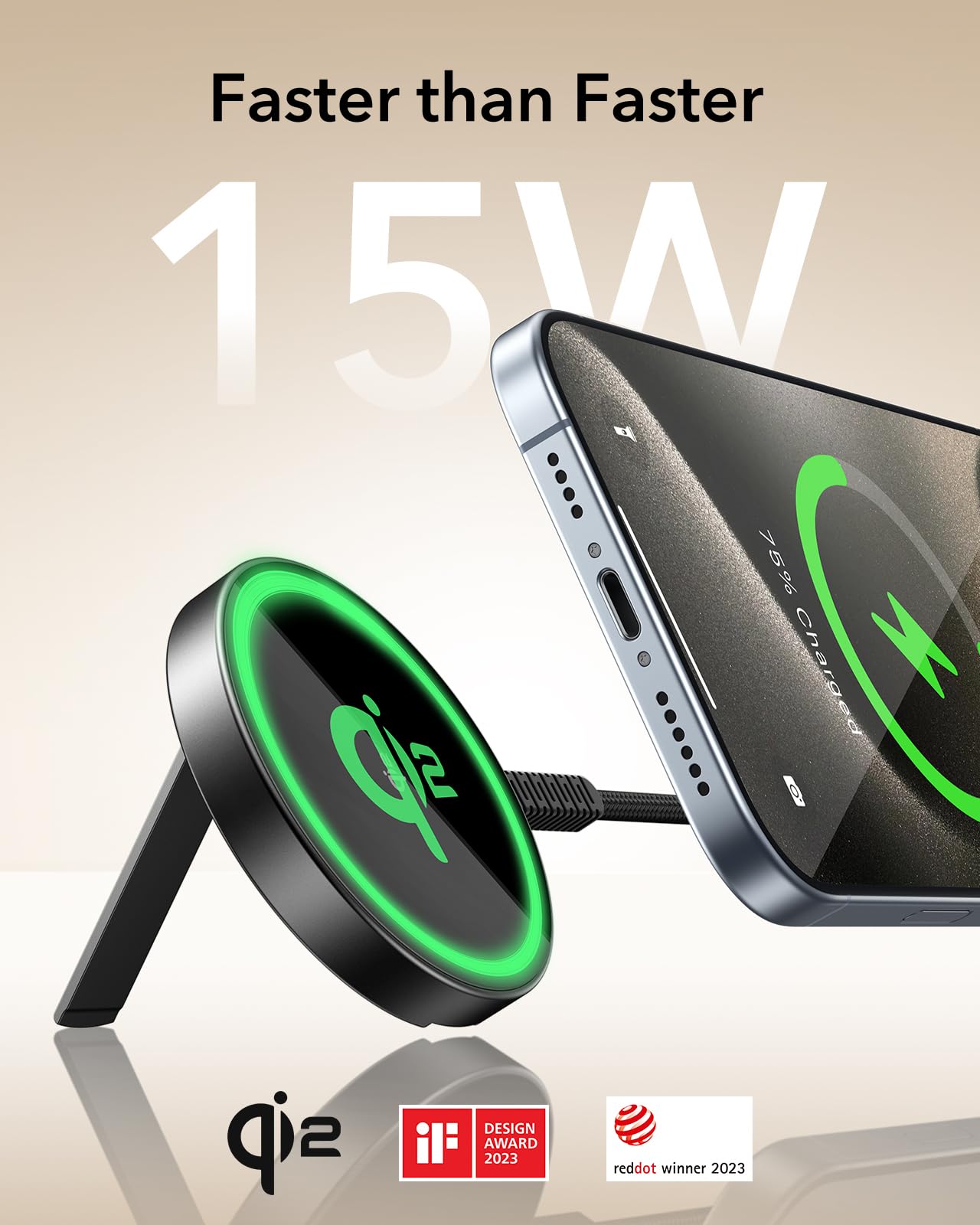 Foto 3 pulgar | Cargador Inalámbrico Esr Halolock Qi2 15w Para Iphone Y Airpods - Venta Internacional.