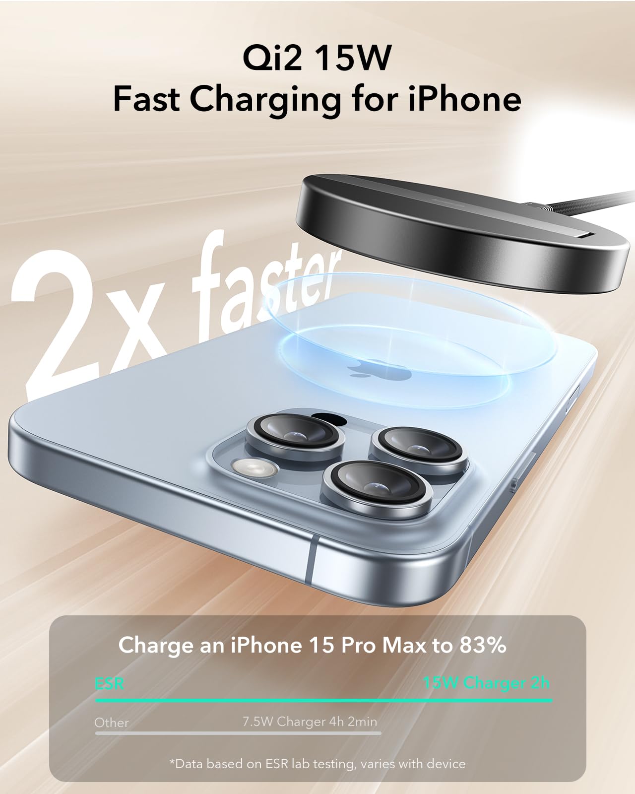Foto 4 pulgar | Cargador Inalámbrico Esr Halolock Qi2 15w Para Iphone Y Airpods - Venta Internacional.