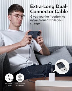 Foto 5 | Cargador Inalámbrico Esr Halolock Mini 15w Para Iphone Y Airpods - Venta Internacional.