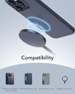 Foto 7 | Cargador Inalámbrico Esr Halolock Mini 15w Para Iphone Y Airpods - Venta Internacional.