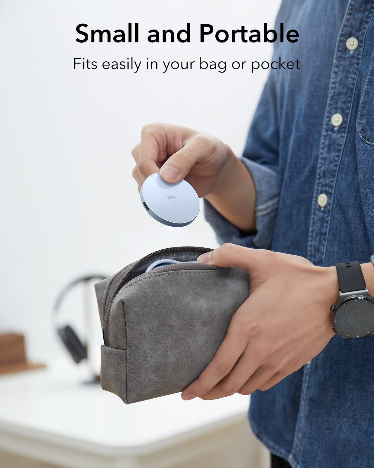 Foto 8 pulgar | Cargador Inalámbrico Esr Magsafe Para Iphone 16/15/14/13/12 Y Airpods - Venta Internacional.