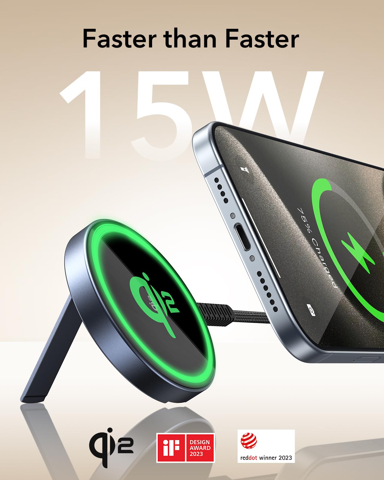 Foto 3 pulgar | Cargador Inalámbrico Esr Halolock Qi2 15w Para Iphone Y Airpods - Venta Internacional.