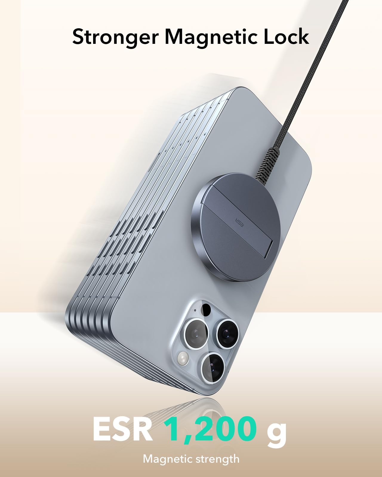 Foto 6 | Cargador Inalámbrico Esr Halolock Qi2 15w Para Iphone Y Airpods - Venta Internacional.