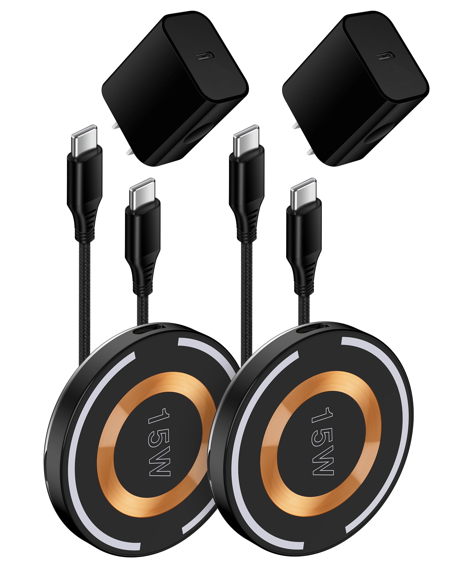 Foto 2 pulgar | Cargador De Teléfono Inalámbrico Ailkin Qi Magsafe, Paquete De 2 Con Pd20w - Venta Internacional.