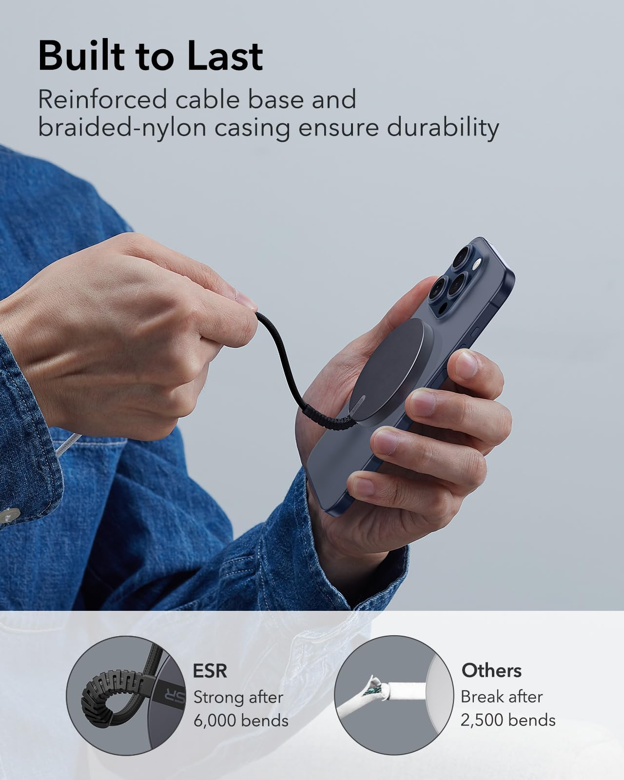 Foto 4 pulgar | Cargador Inalámbrico Esr Halolock Mini 15w Para Iphone Y Airpods - Venta Internacional.