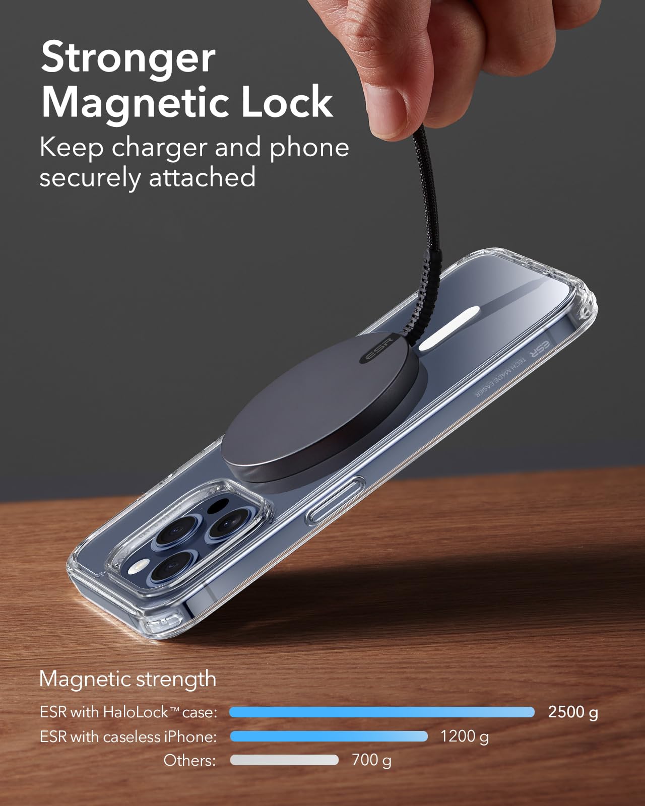 Foto 5 pulgar | Cargador Inalámbrico Esr Halolock Mini 15w Para Iphone Y Airpods - Venta Internacional.