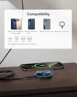 Foto 6 | Cargador Inalámbrico Esr Halolock 15w Para Iphone, Airpods, Galaxy - Venta Internacional.