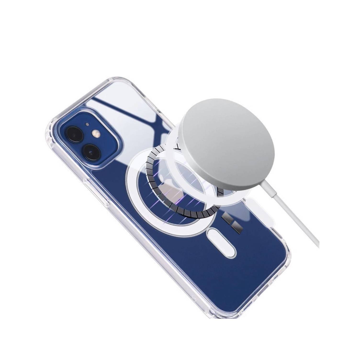Foto 2 pulgar | Cargador Inalámbrico Case + Magsafe Silicon Shockproof Ip 13 - Venta Internacional.