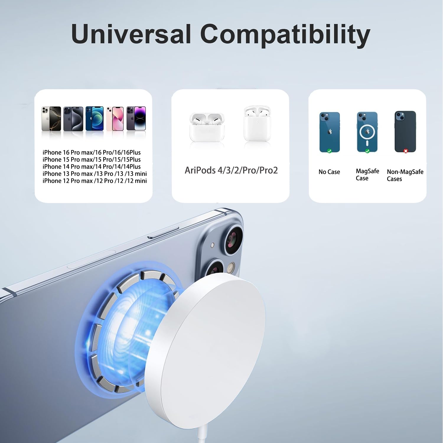 Foto 3 pulgar | Cargador Inalámbrico Magnético Articona Para Iphone 16 Pro Max - Venta Internacional.