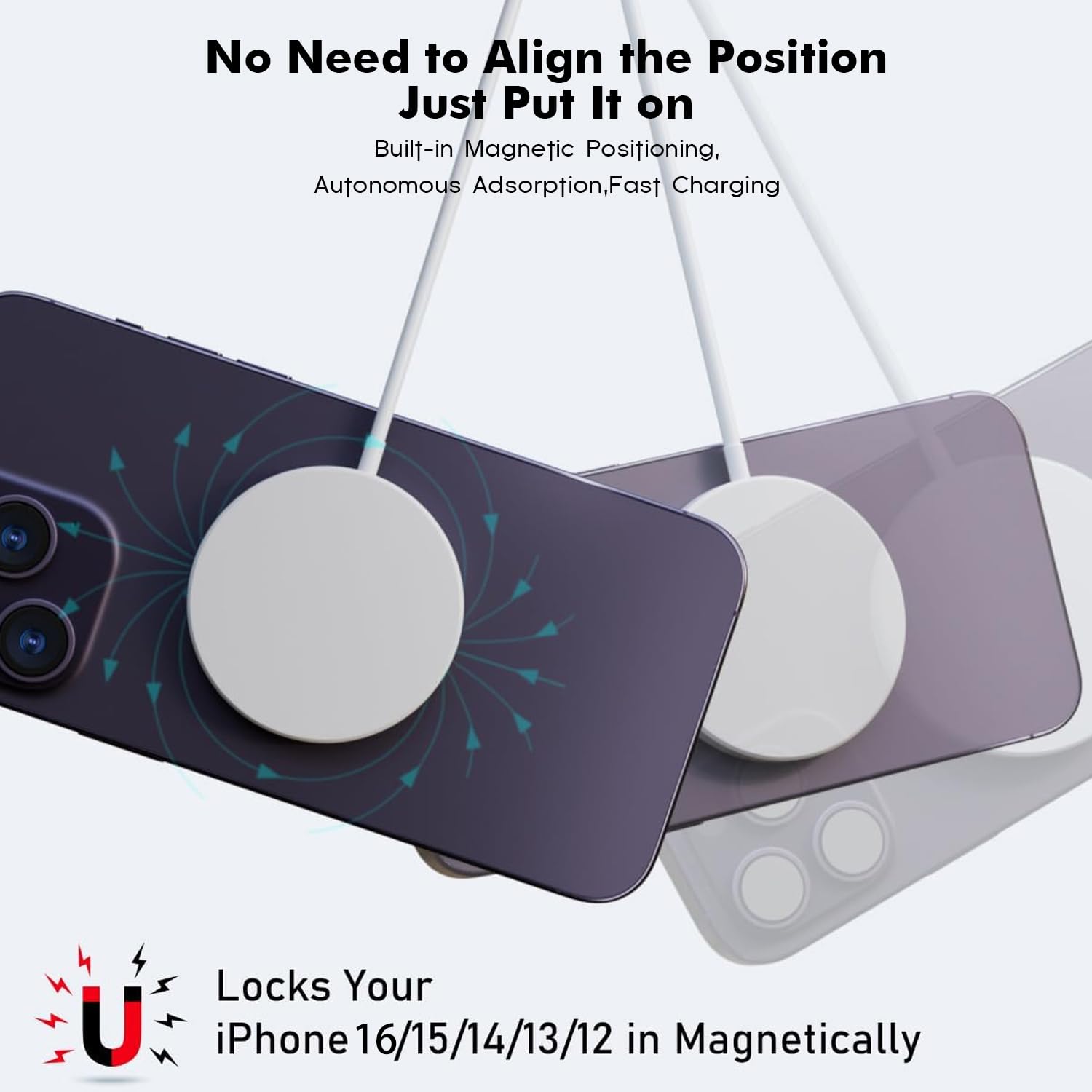Foto 8 pulgar | Cargador Inalámbrico Magnético Articona Para Iphone 16 Pro Max - Venta Internacional.
