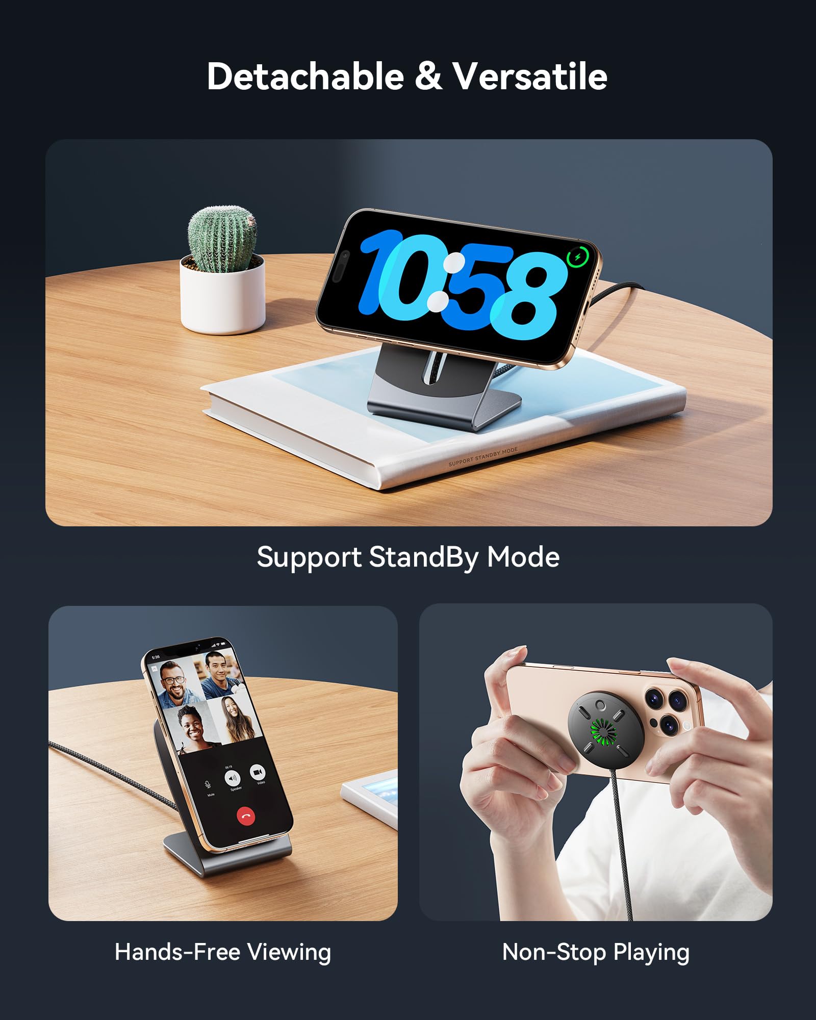 Foto 6 pulgar | Soporte De Cargador Inalámbrico Iniu Magnetic 15w Para Iphone Airpods - Venta Internacional.