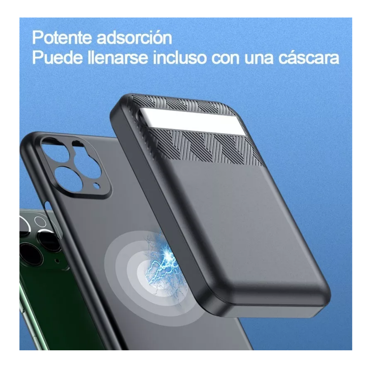 Foto 3 pulgar | Language Cargador Power Bank Inalámbrico 10000mah Pila Magnética Eo Safe Imports Esi-11754-1 Negro