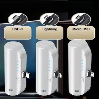 Foto 2 | Power Bank Magnético 5000mah Inalámbrica 3 En 1 Ultracompact Esi-1175 Blanco3