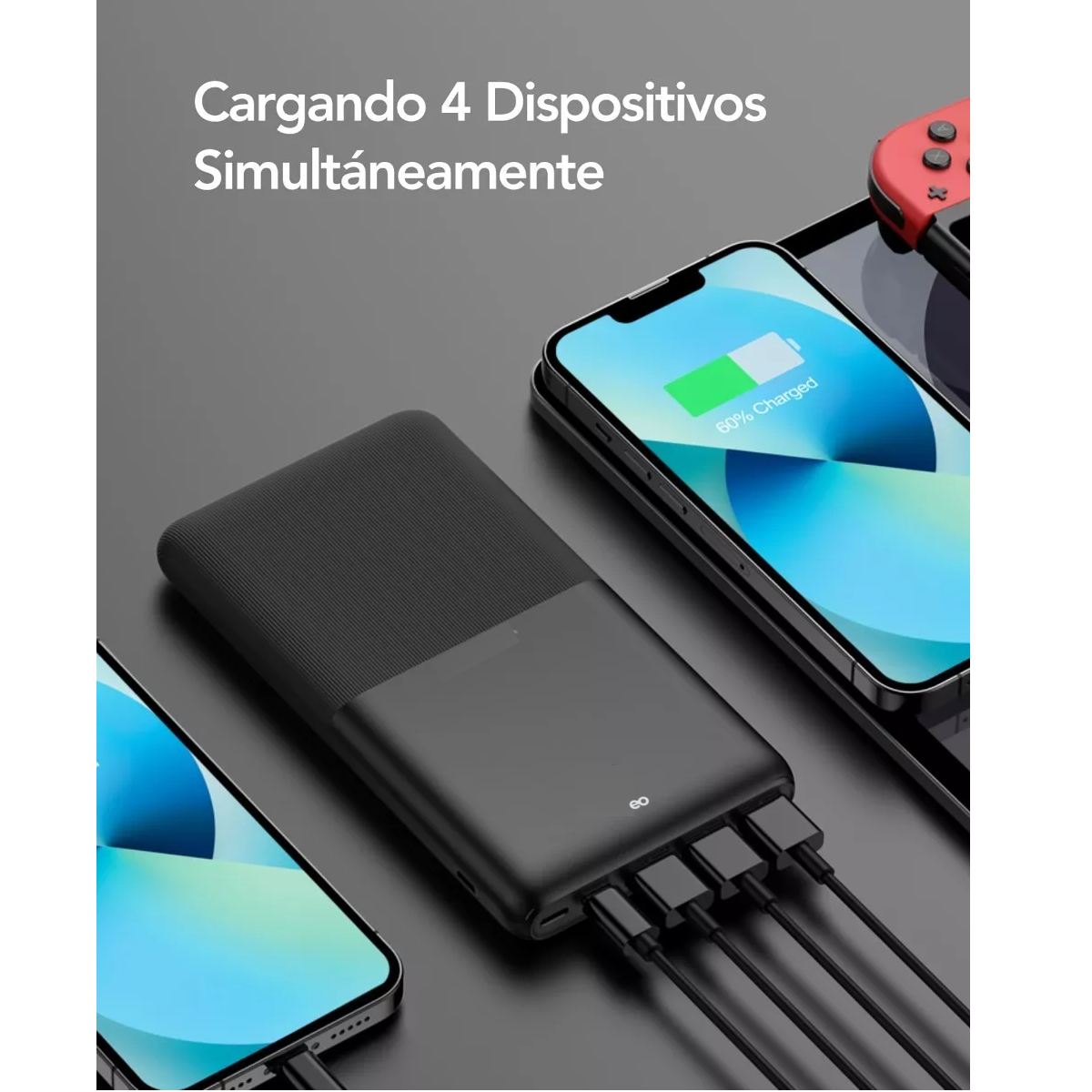 Foto 3 pulgar | Language Batería Pila 20w Carga Rápida Ultrafino Eo Safe Imports Esi-9938-1 Negro