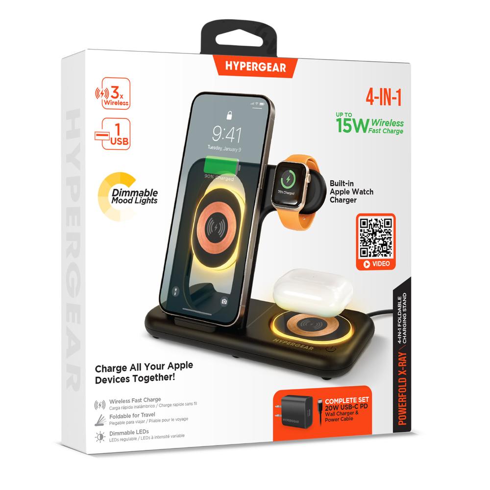 Foto 3 pulgar | Cargador Base Inalámbrica 4 En 1 De 15w Hypergear