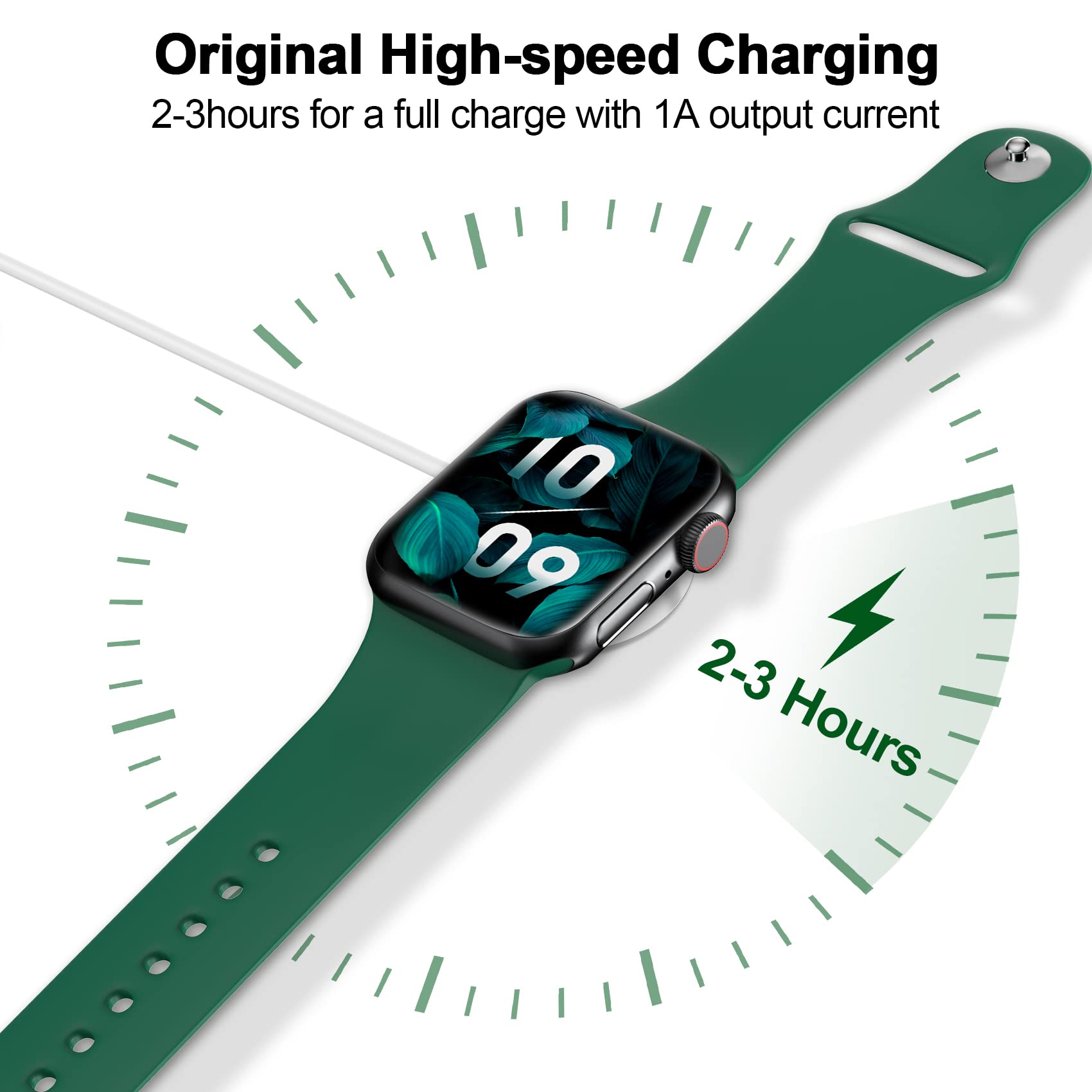 Foto 4 pulgar | Cargador Para Apple Watch, Cable Magnético De Carga Rápida De 3.3 Pies - Venta Internacional.