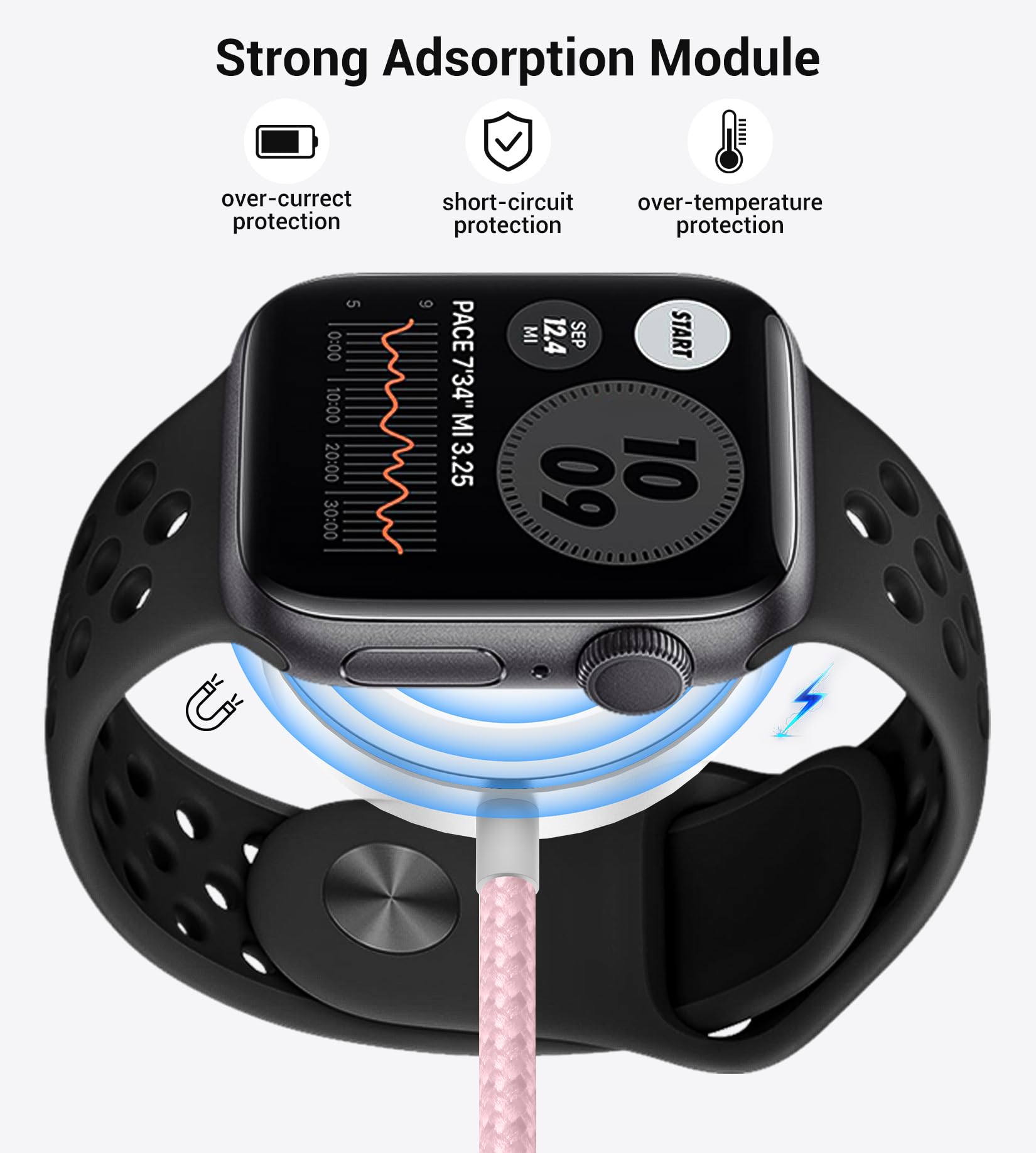 Foto 6 pulgar | Cargador Temdan Para Apple Watch Con Cable Usb C 3 En 2 Para Iphone 16 - Venta Internacional.