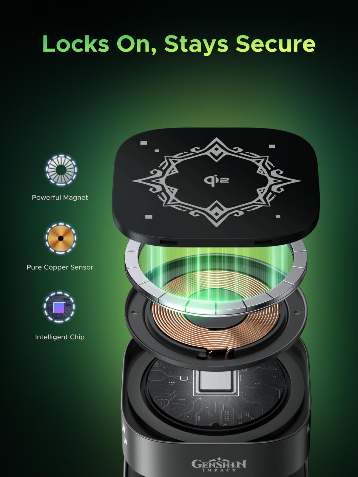 Foto 5 | Cargador Inalámbrico Ugreen Magflow Qi2 Magnético Plegable 15w - Venta Internacional.