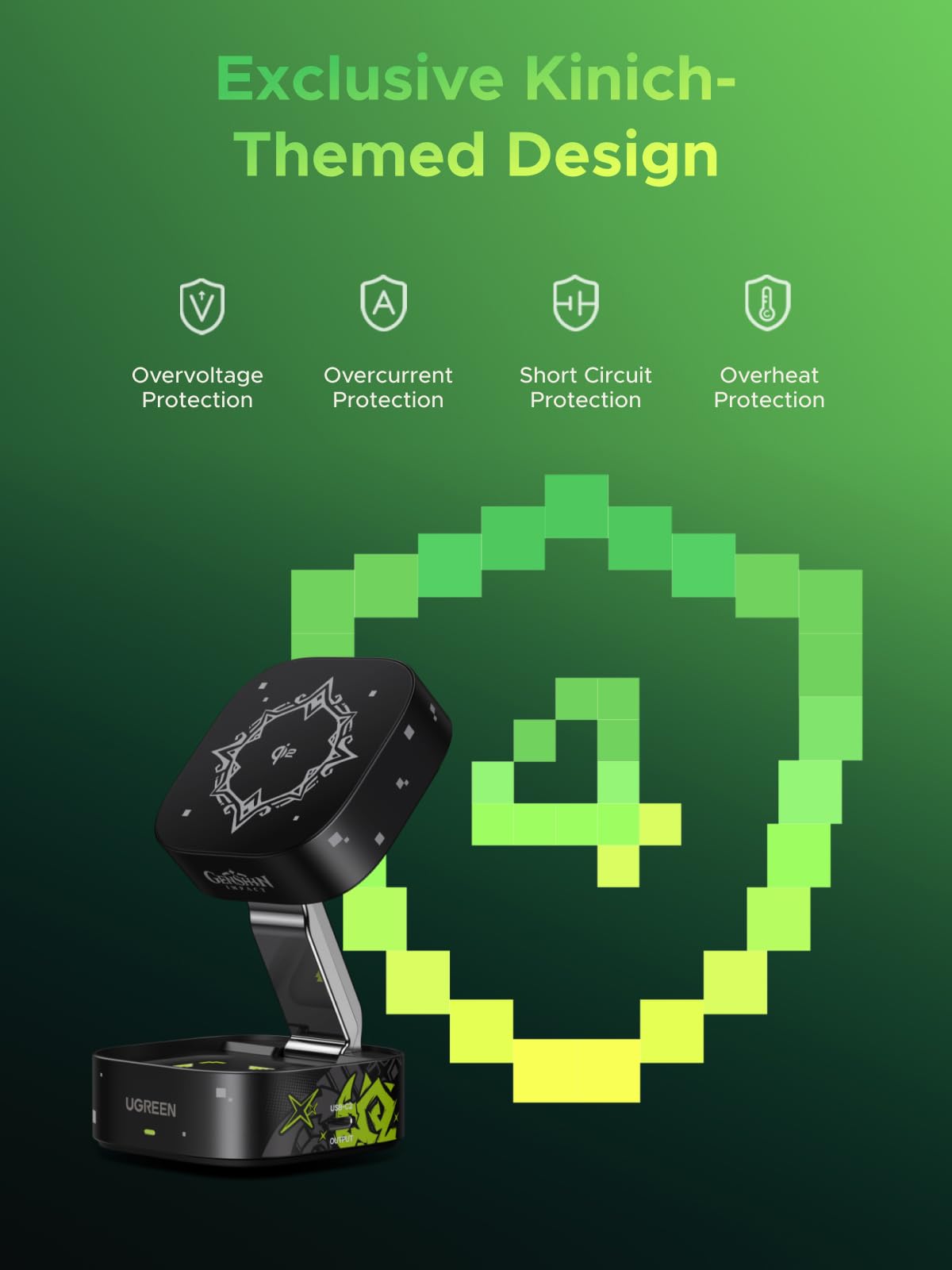 Foto 6 | Cargador Inalámbrico Ugreen Magflow Qi2 Magnético Plegable 15w - Venta Internacional.