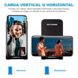 Foto 4 | Cargador Inalambrico 15w Kimhi Soporte Celular Carga Rapida Tipo C Para Samsung/iphone/xiaomi/huawei/motorola Qi