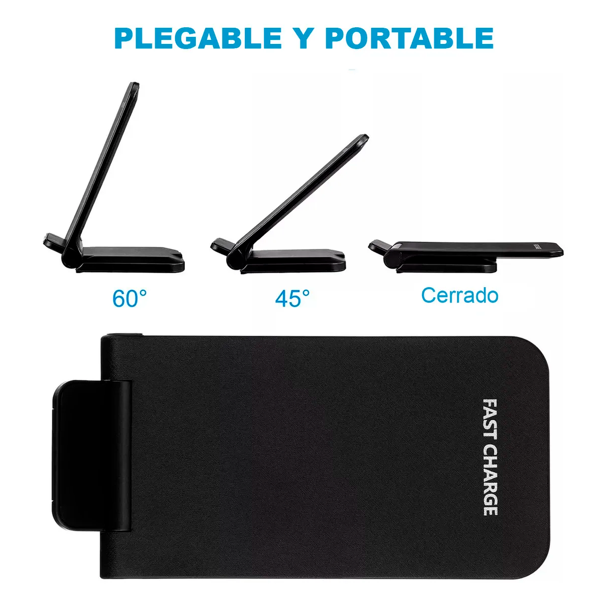 Foto 7 pulgar | Cargador Inalambrico 15w Kimhi Soporte Celular Carga Rapida Tipo C Para Samsung/iphone/xiaomi/huawei/motorola Qi