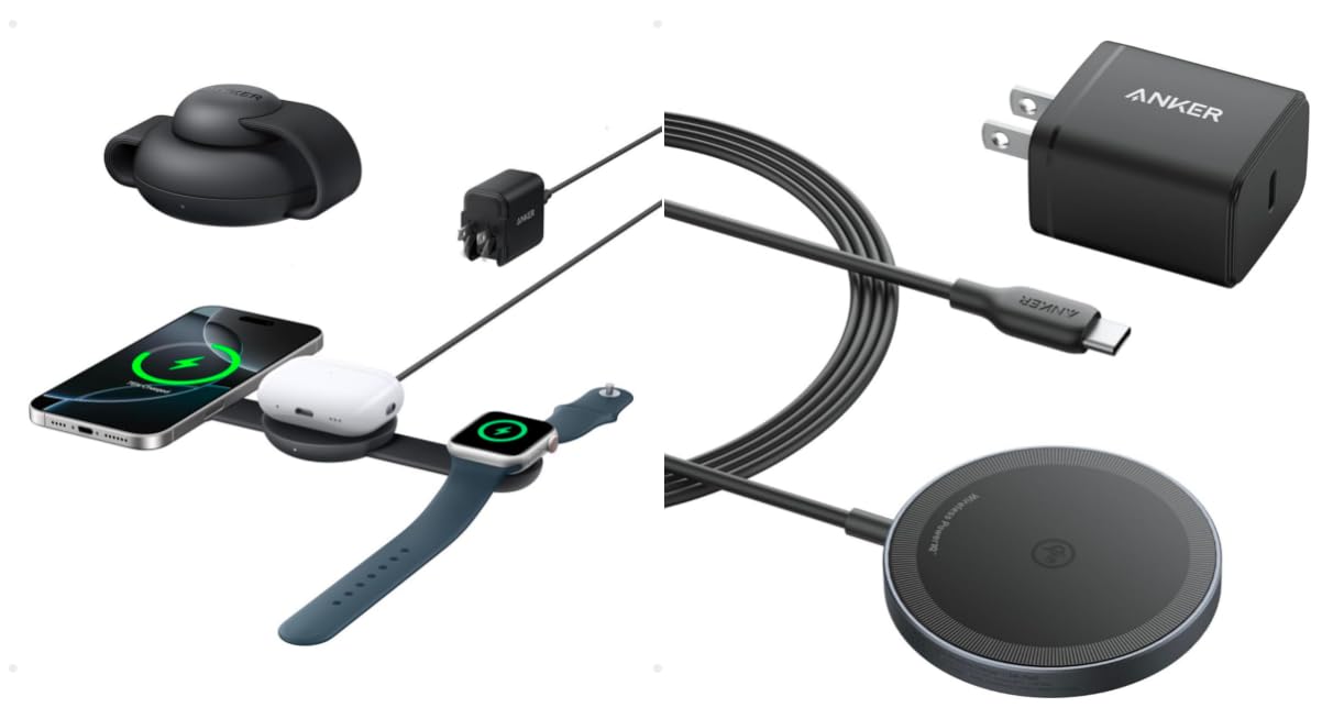 Foto 1 | Cargador 3 En 1 Anker Maggo Ufo Magsafe Compatible Con 15 W - Venta Internacional.