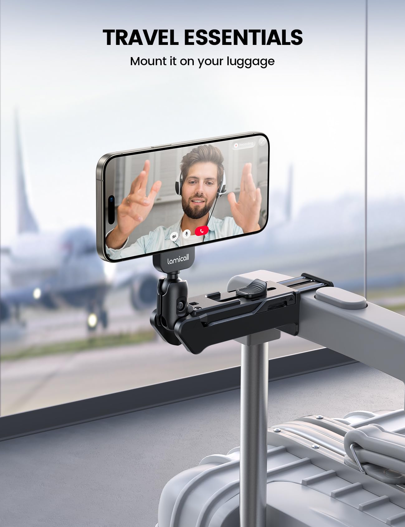 Foto 4 | Soporte De Teléfono Lamicall Para Iphone Magsafe Airplane Travel - Venta Internacional.