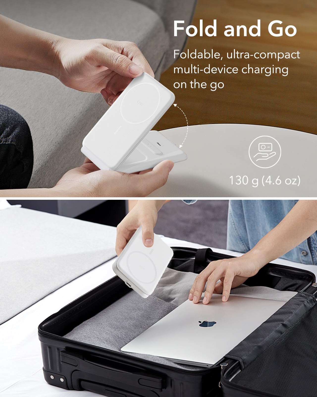Foto 3 pulgar | Soporte De Carga Esr 3 En 1 Para Magsafe Con Apple Watch Blanco - Venta Internacional.