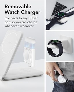 Foto 5 | Soporte De Carga Esr 3 En 1 Para Magsafe Con Apple Watch Blanco - Venta Internacional.