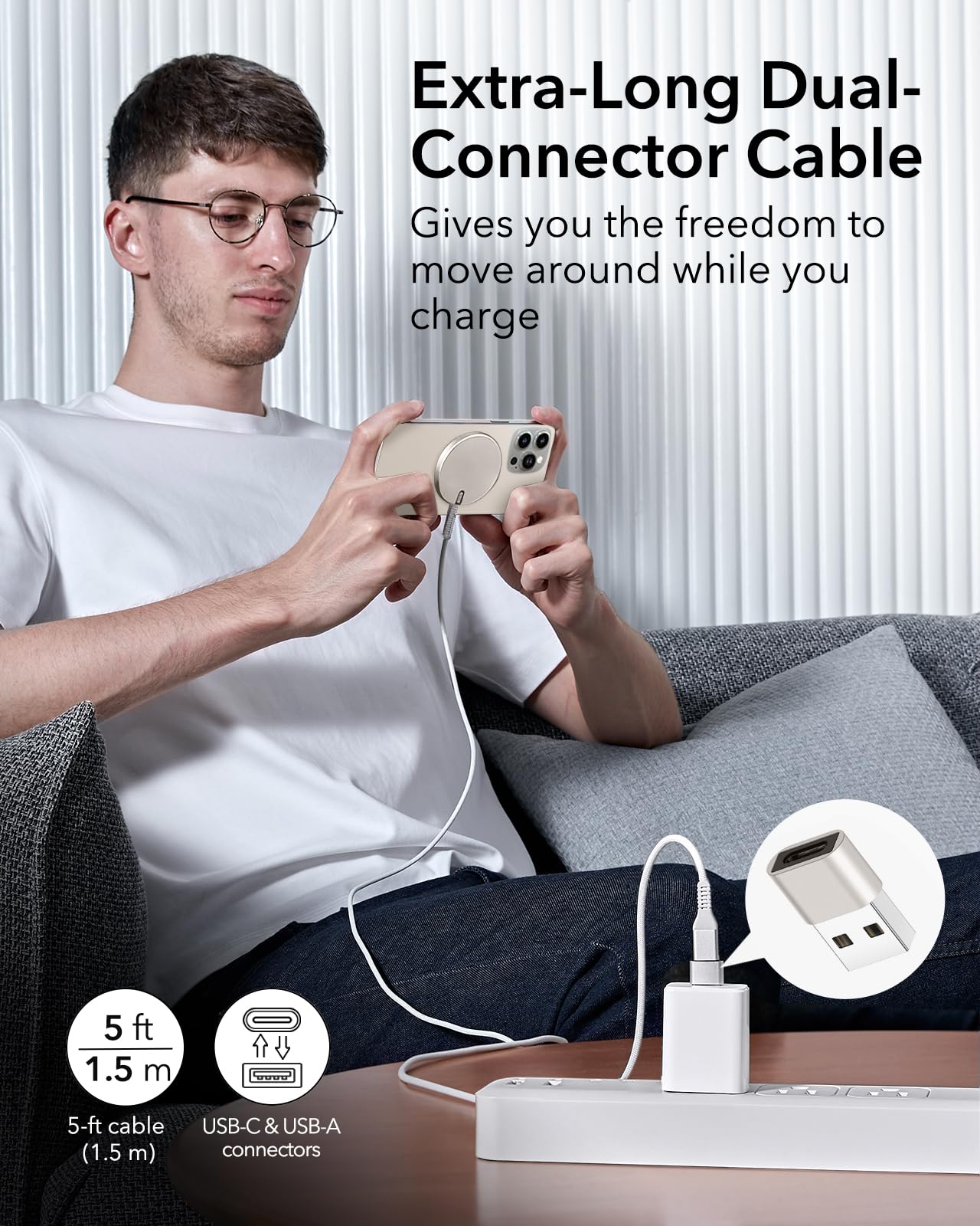 Foto 6 pulgar | Cargador Inalámbrico Esr Halolock Mini Para Iphone Con Magsafe - Venta Internacional.