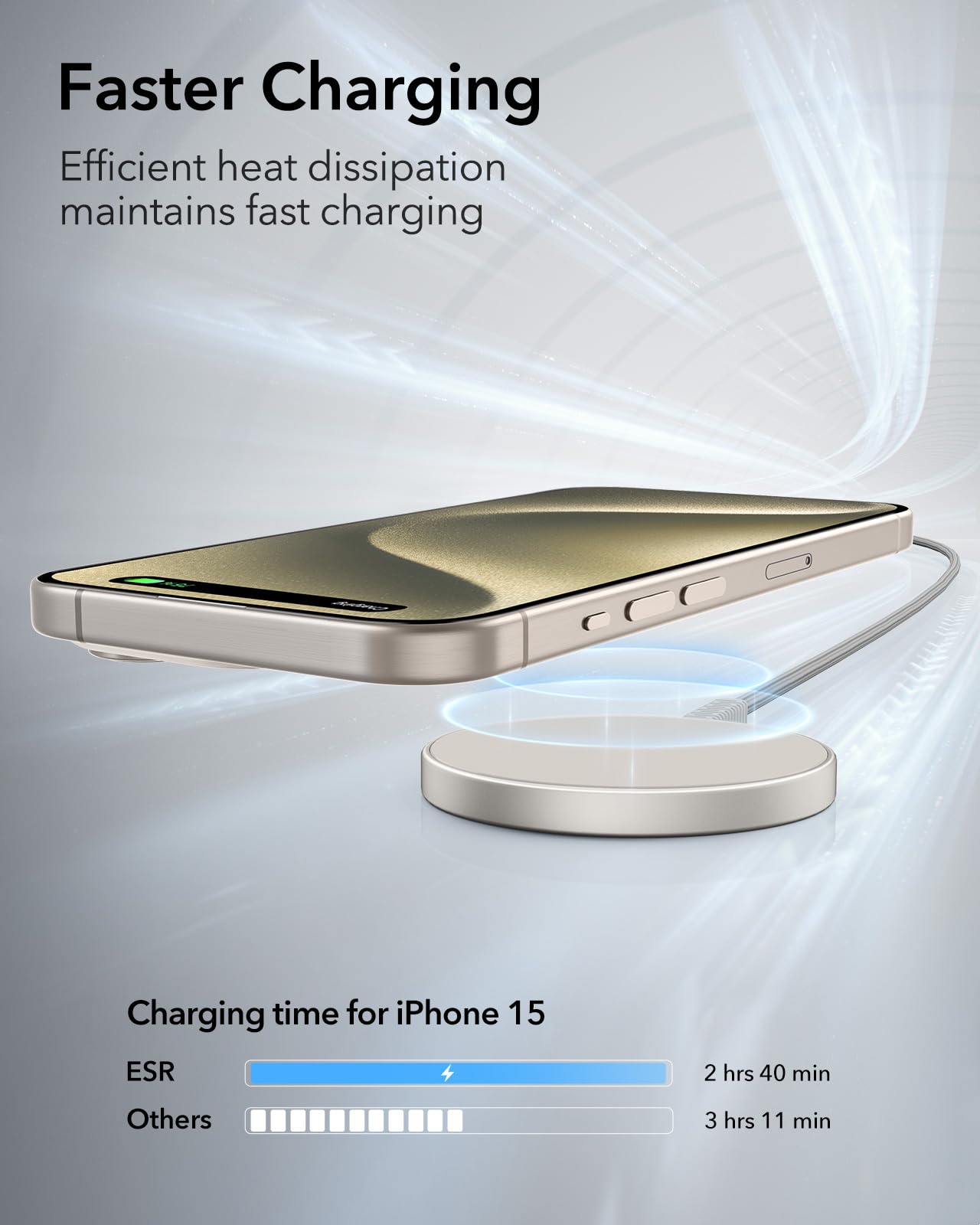 Foto 6 | Cargador Inalámbrico Esr Halolock Mini Para Iphone Con Magsafe - Venta Internacional.