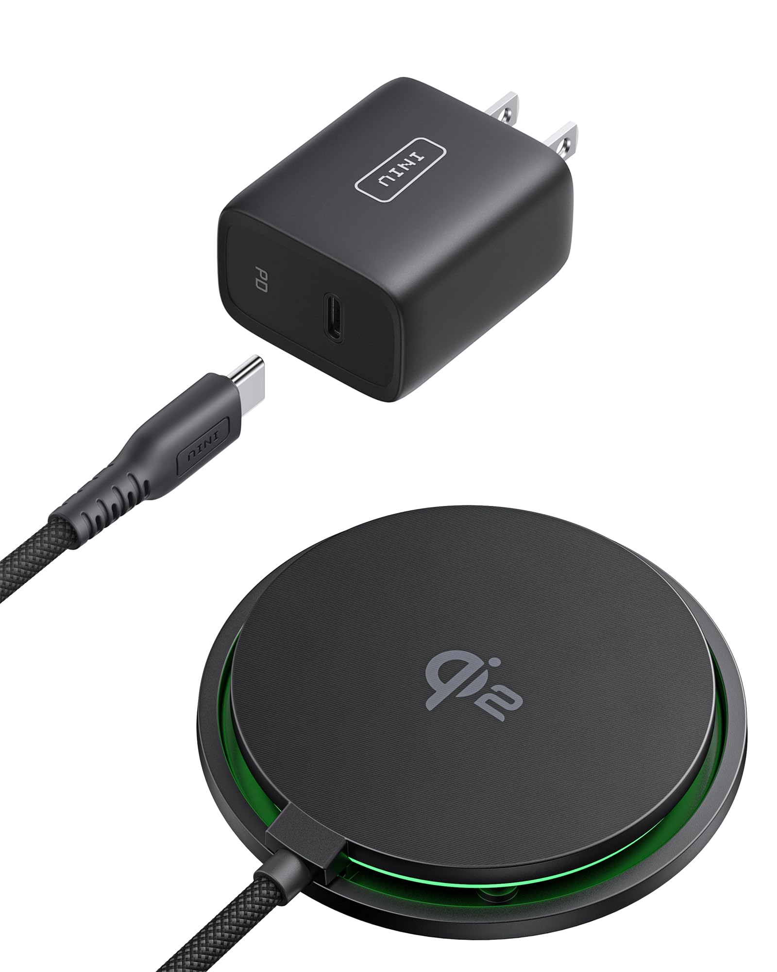 Foto 2 pulgar | Cargador Inalámbrico Iniu para Magsafe 15w Qi2 con Ventilador- Venta Internacional