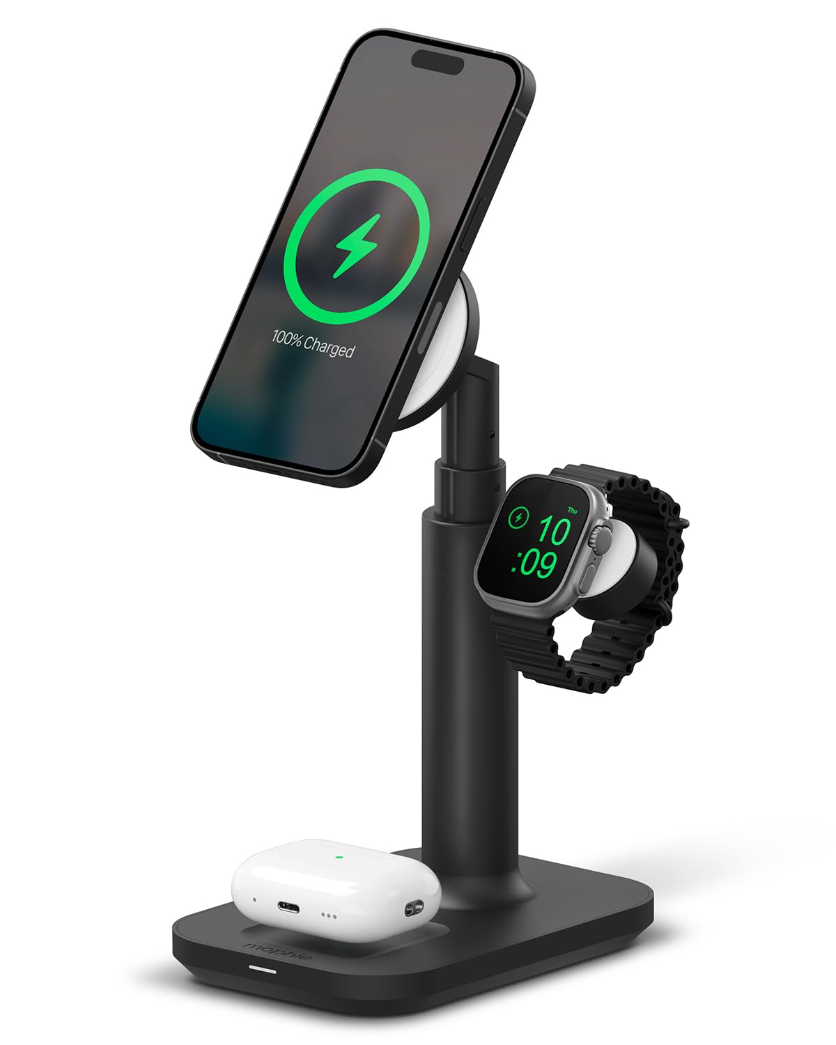 Foto 2 pulgar | Soporte De Carga Mophie Magsafe 3 En 1 Para Iphone Y Apple Watch - Venta Internacional.