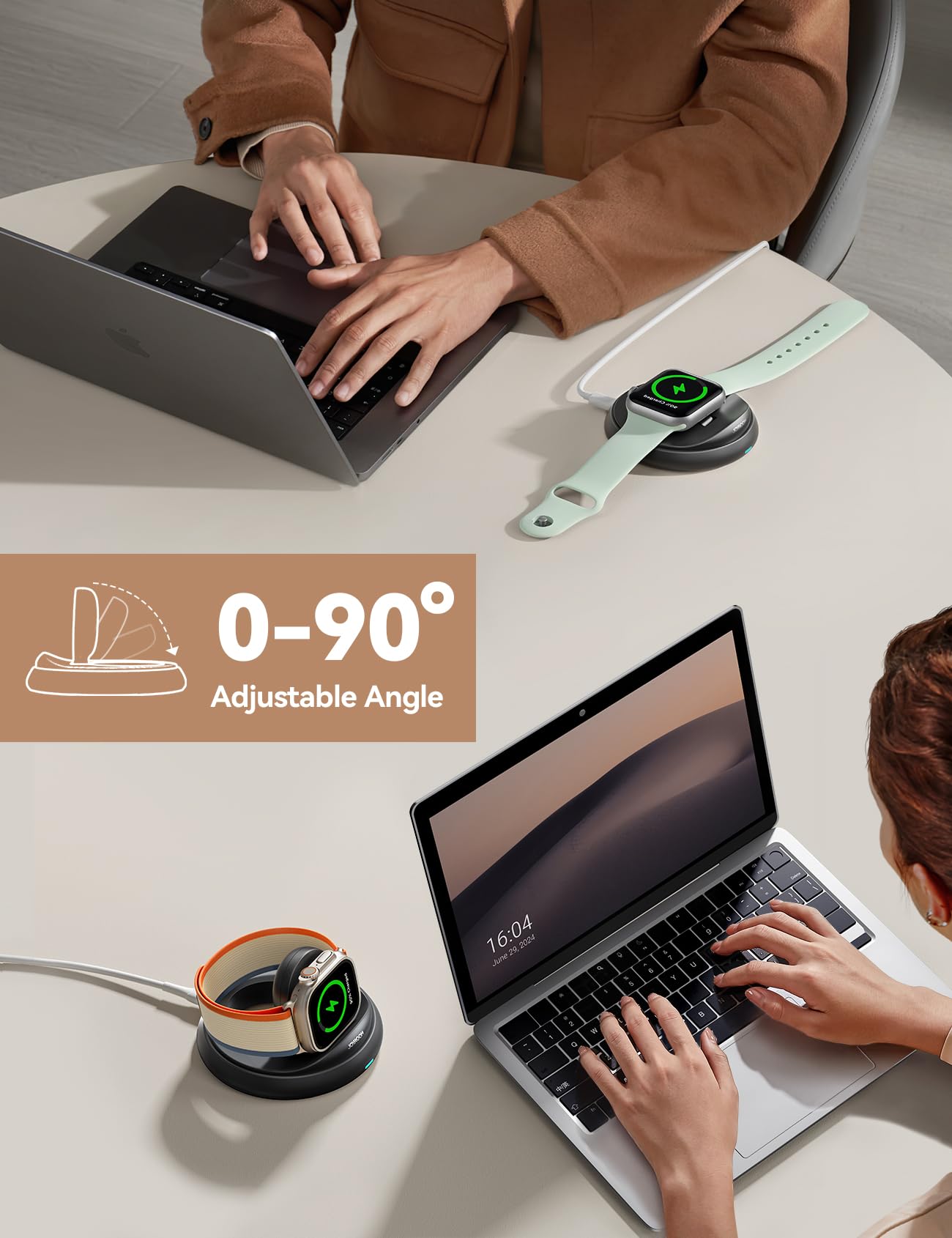 Foto 2 | Soporte De Carga Joyroom Para Apple Watch Series 1-10/se/2 Negro - Venta Internacional.