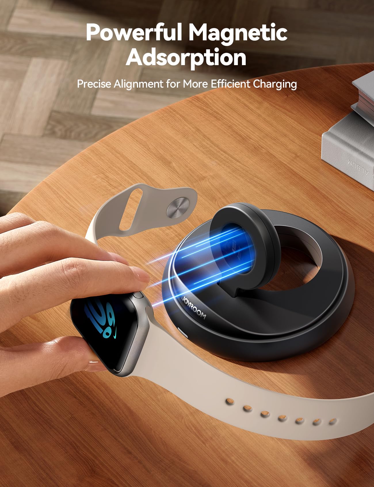 Foto 5 pulgar | Soporte De Carga Joyroom Para Apple Watch Series 1-10/se/2 Negro - Venta Internacional.