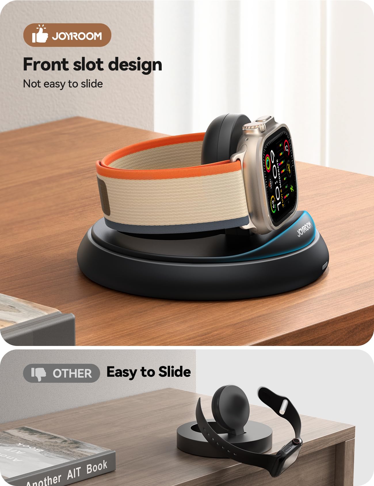Foto 8 pulgar | Soporte De Carga Joyroom Para Apple Watch Series 1-10/se/2 Negro - Venta Internacional.