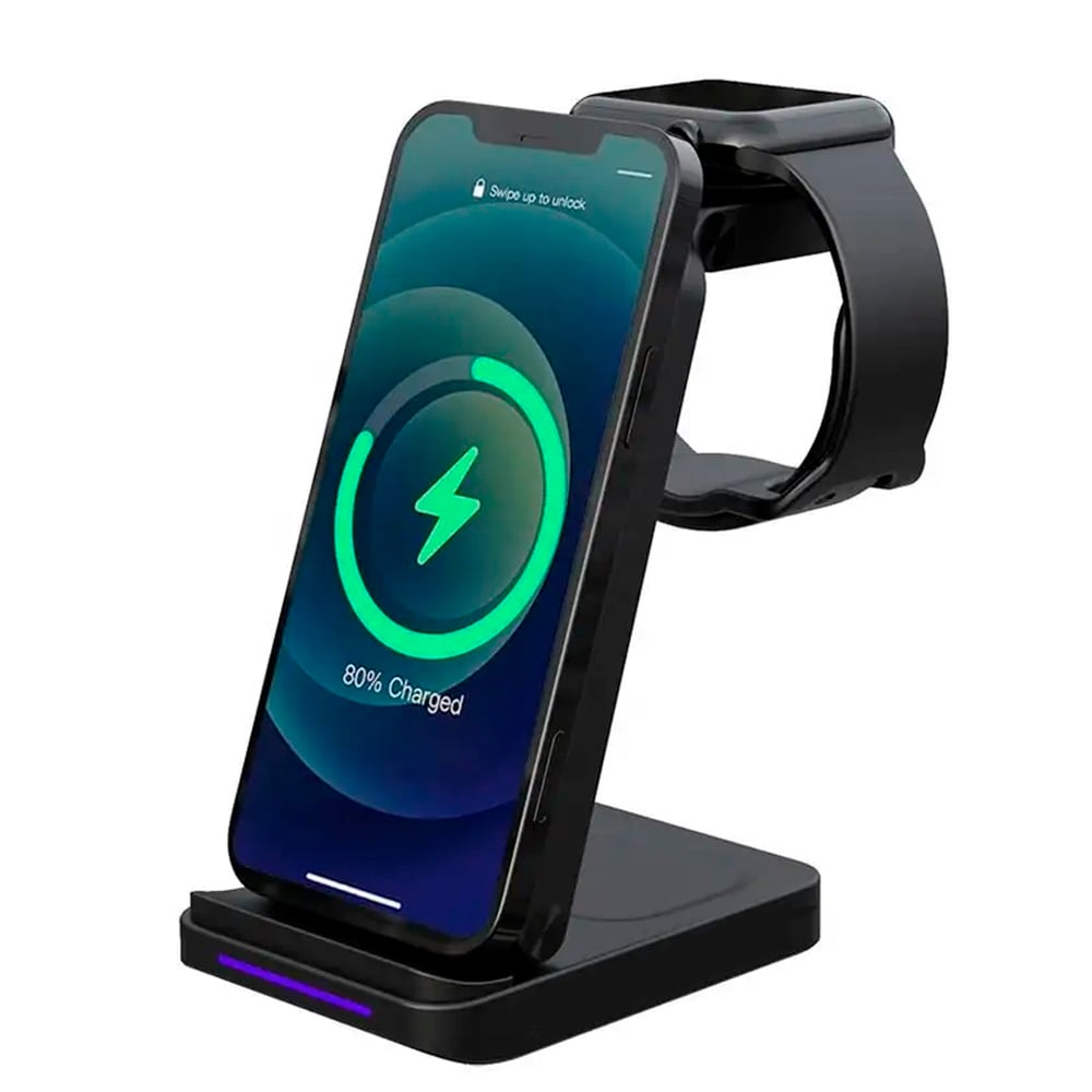 Cargador Inalambrico 3 En 1 $449