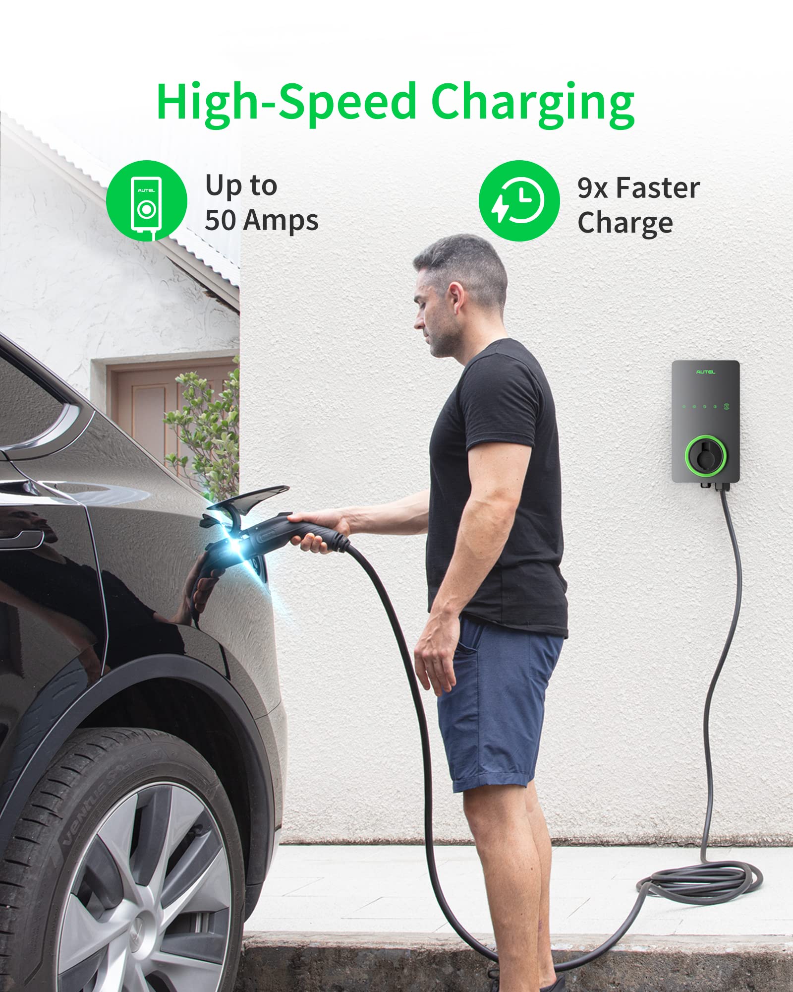 Foto 2 | Cargador Eléctrico Autel Home Level 2 De Hasta 50 A 240 V 12 Kw  Color Gris Oscuro - Venta Internacional.