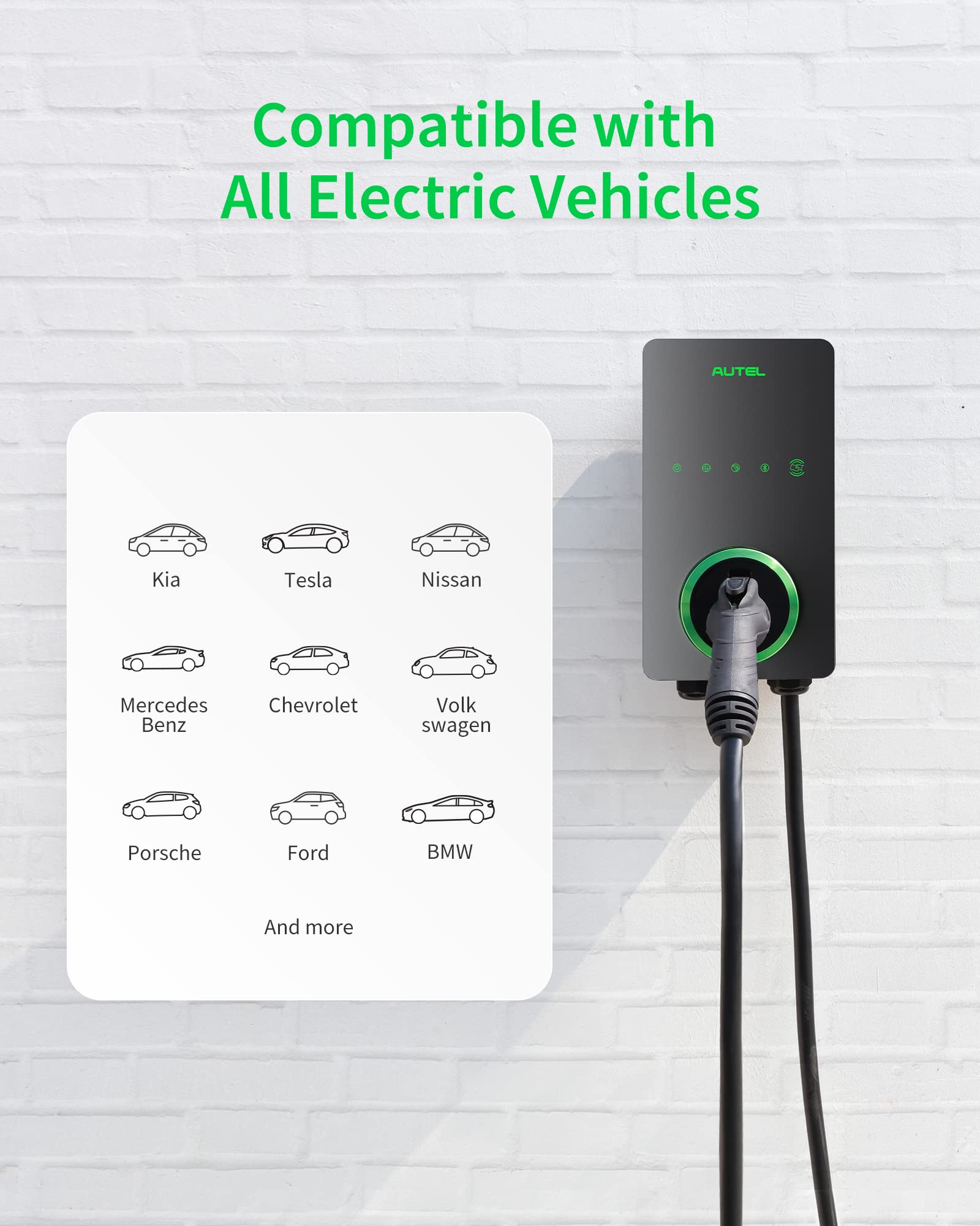 Foto 4 pulgar | Cargador Eléctrico Autel Home Level 2 De Hasta 50 A 240 V 12 Kw  Color Gris Oscuro - Venta Internacional.