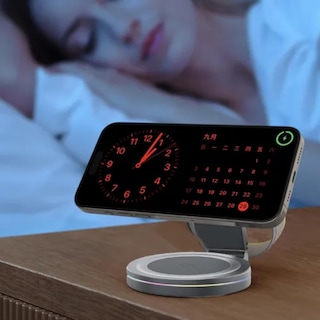 Foto 4 | Cargador Inalámbrico 3 en 1 para iPhone Magasfe Qi2 360° Gris